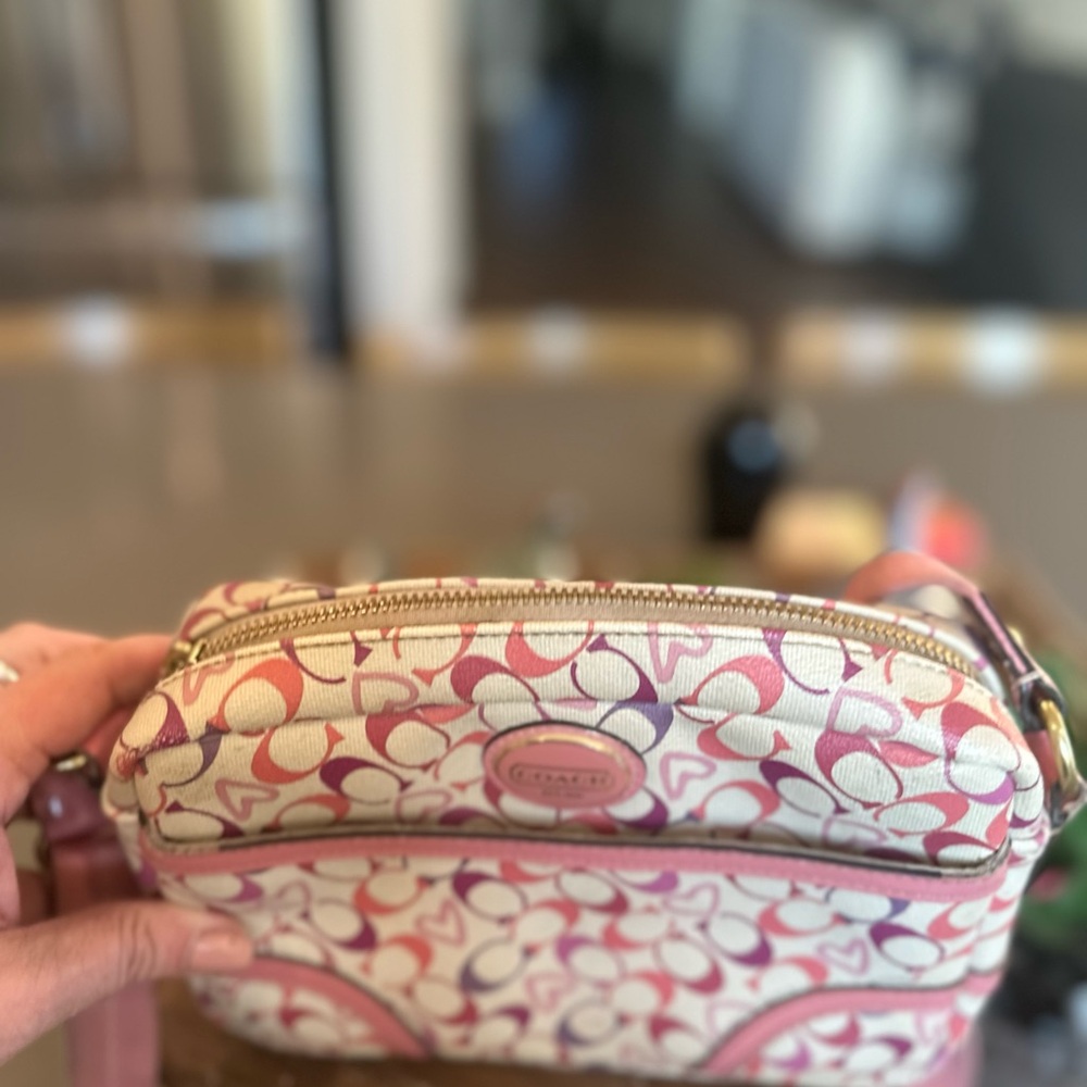 Coach Pink and Cream Crossbody Bag - Picture 2 of 4